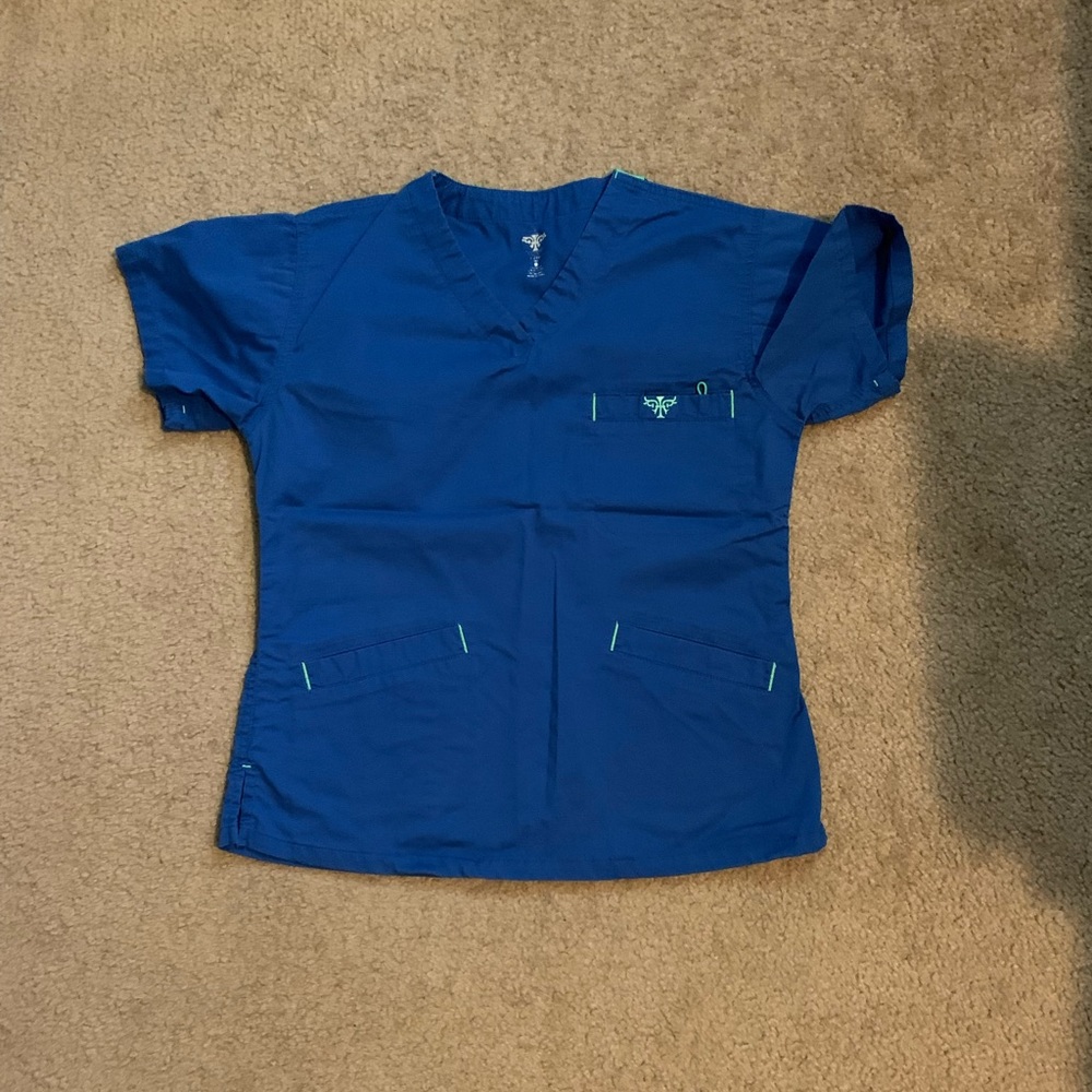 Royal blue med couture scrubs